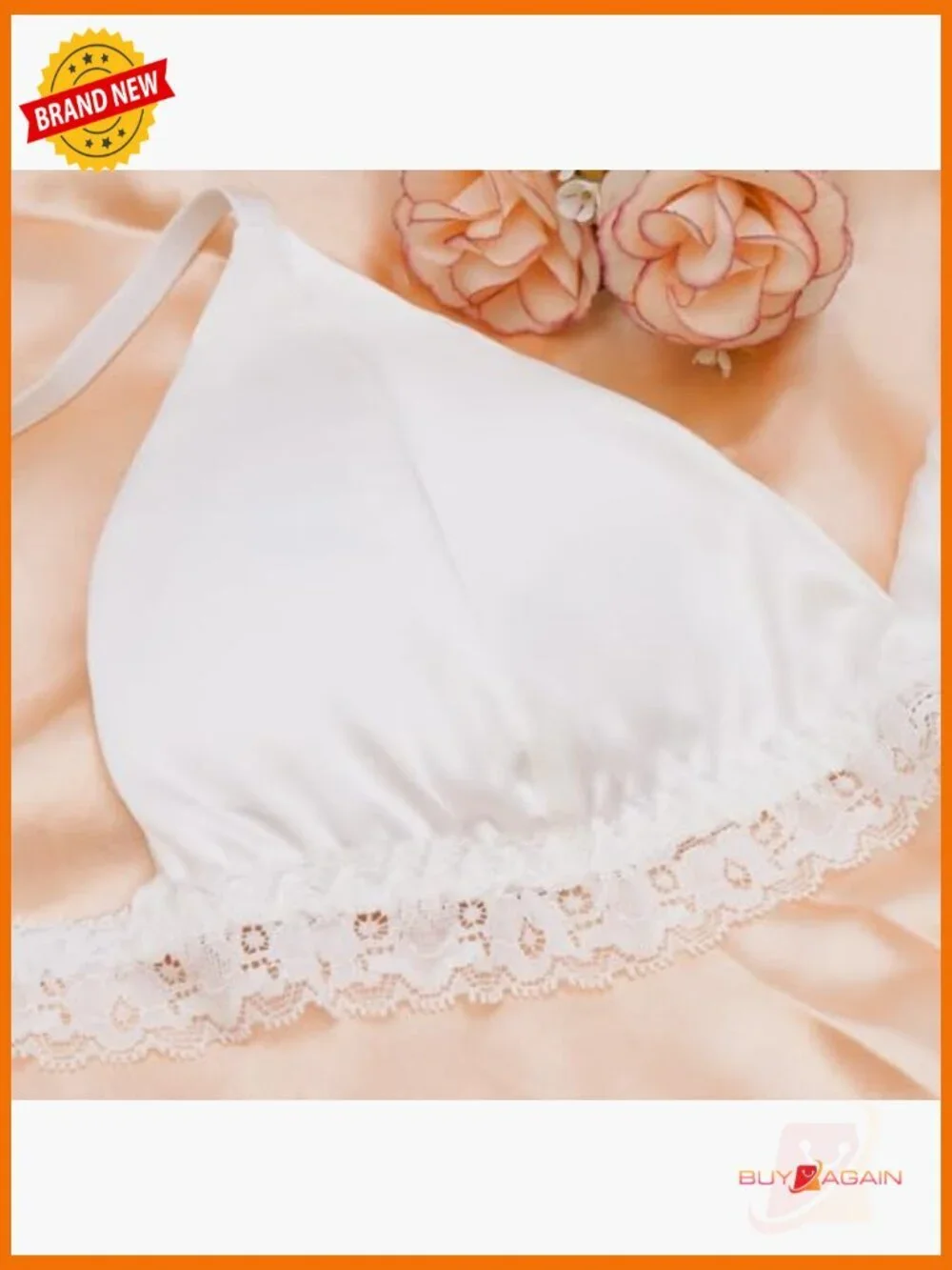 Silk Lace Bralette 4-Pack Wirefree Light Support Removable Pads